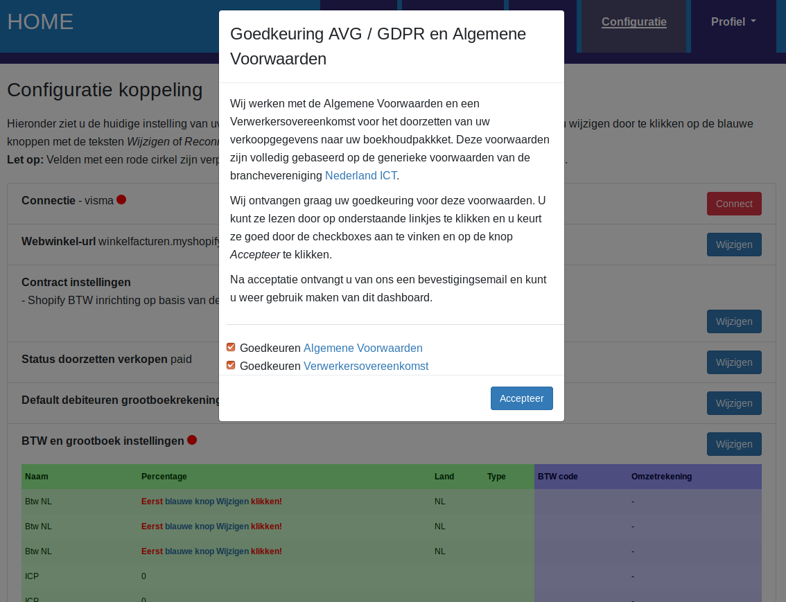 shopify visma Handleiding